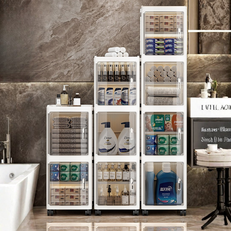 Multipurpose Flexible Storage with Wheels and Removable Dividers