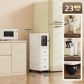 Slim Gap Multilayer Drawer Storage Cabinet with Wheels